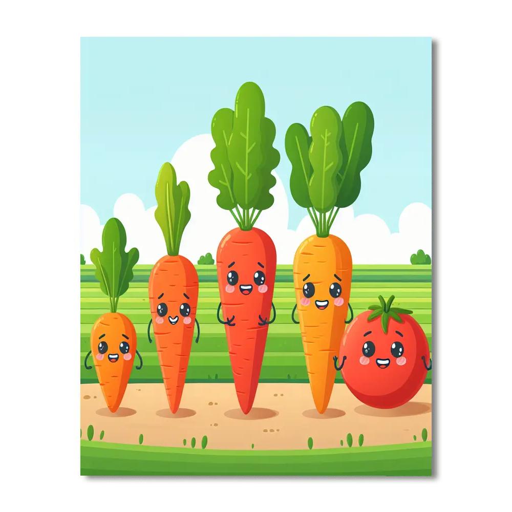 Veggie Village Paint By Numbers Kits