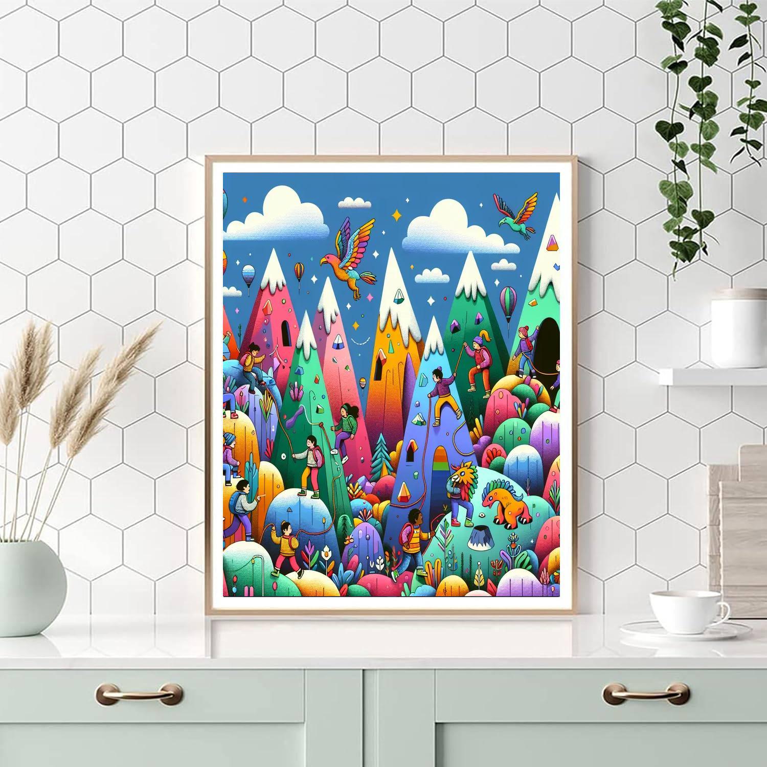 Mystic Mountains Quest Painting Number Kit