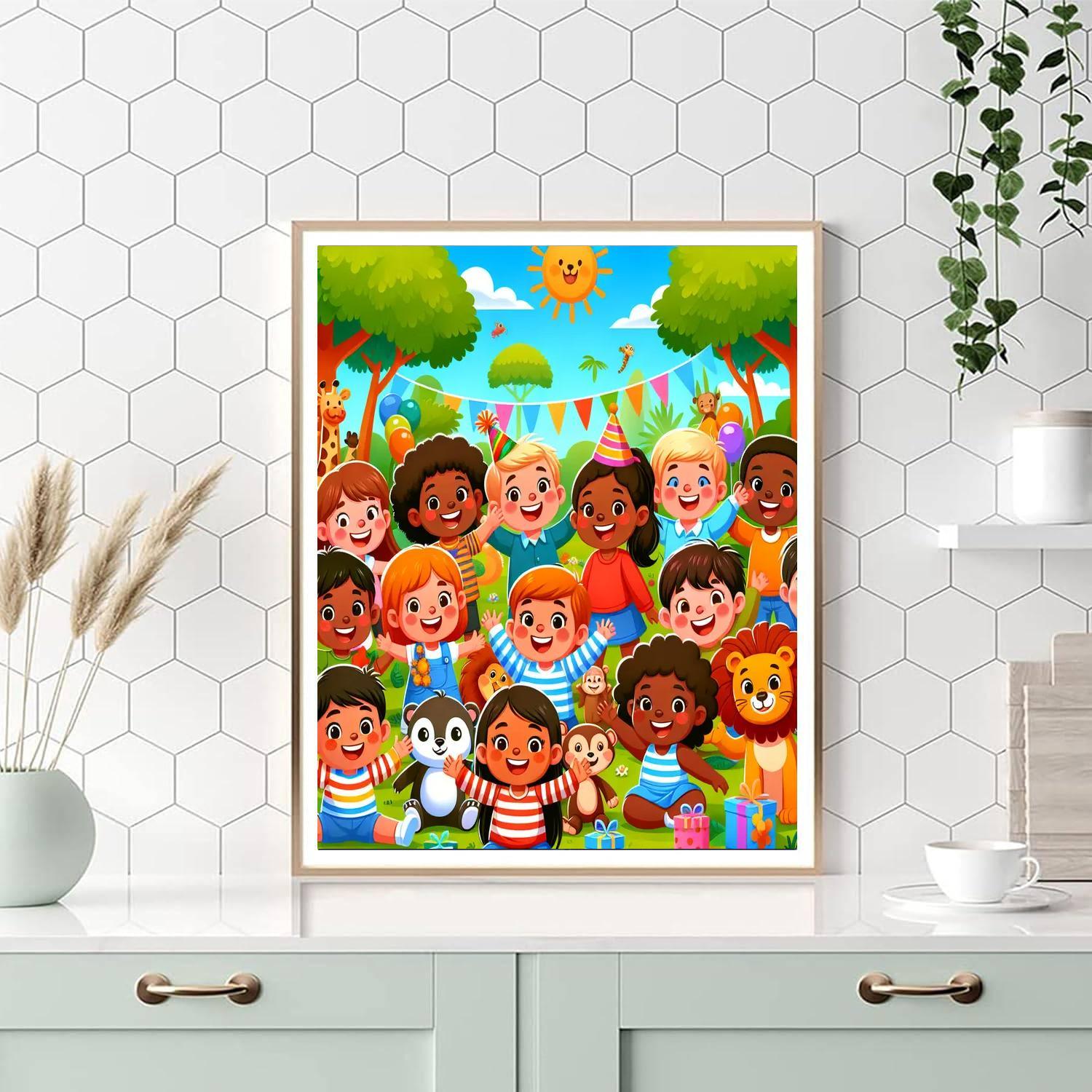 Jungle Adventure Party Paint By Numbers Kits