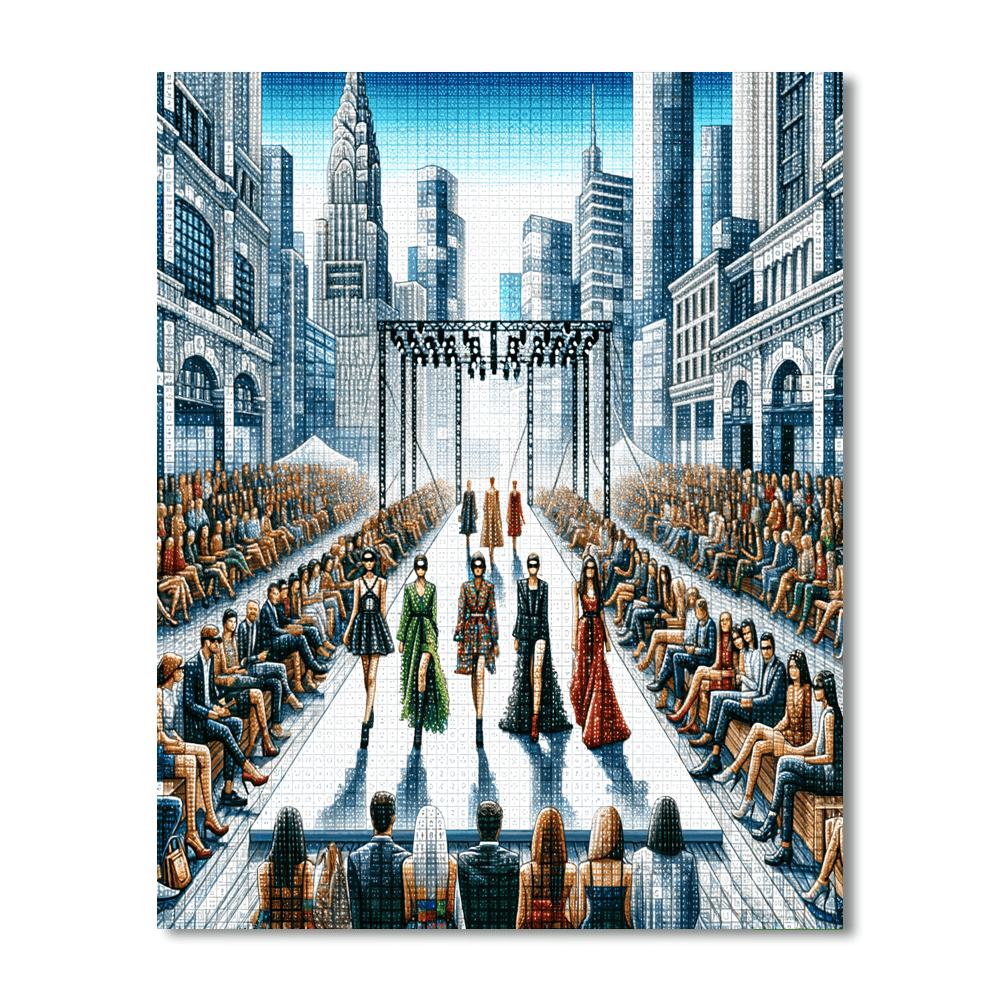 New York Fashion Week - Usa DIY Paint By Numbers