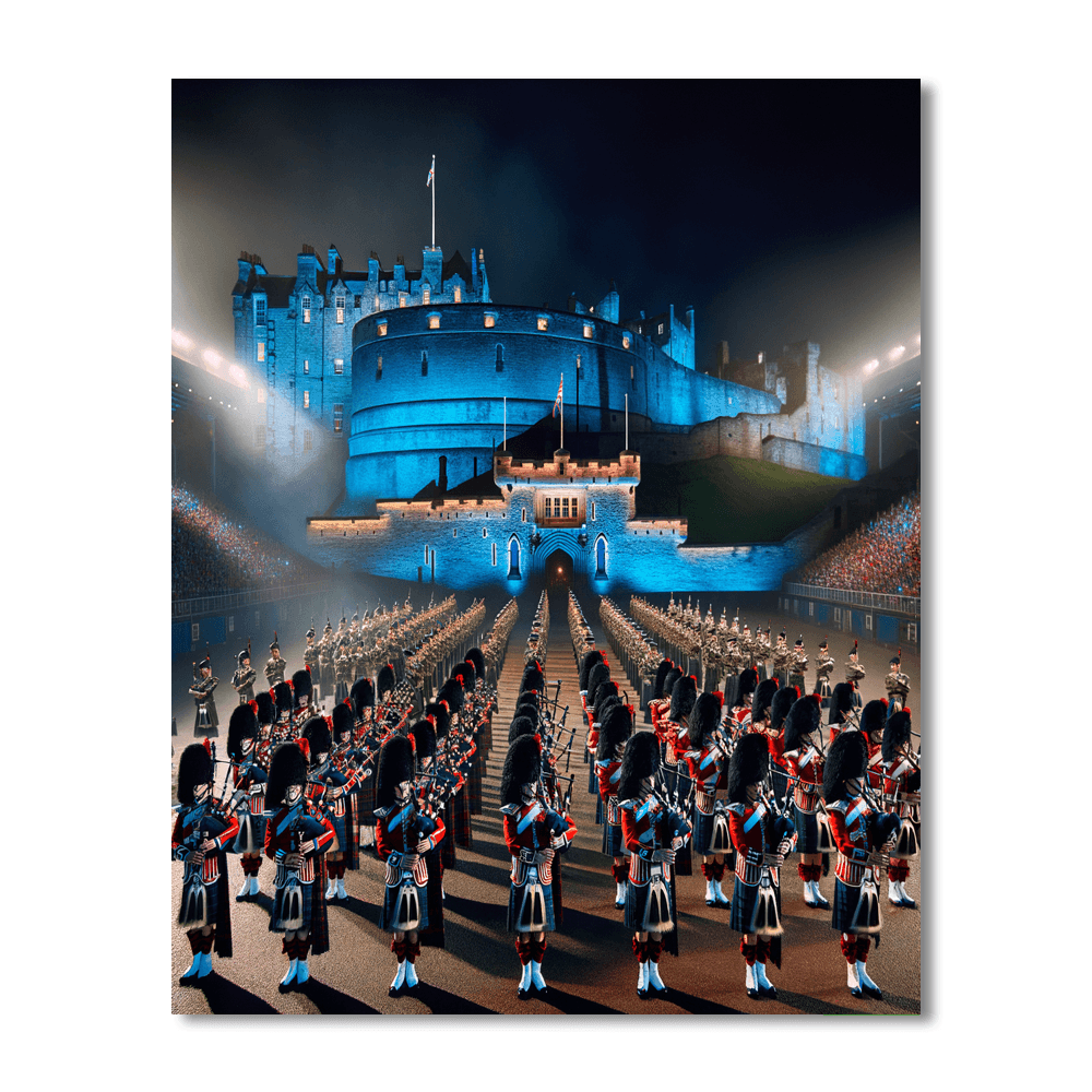 Edinburgh Military Tattoo - Scotland Paint By Numbers Kits