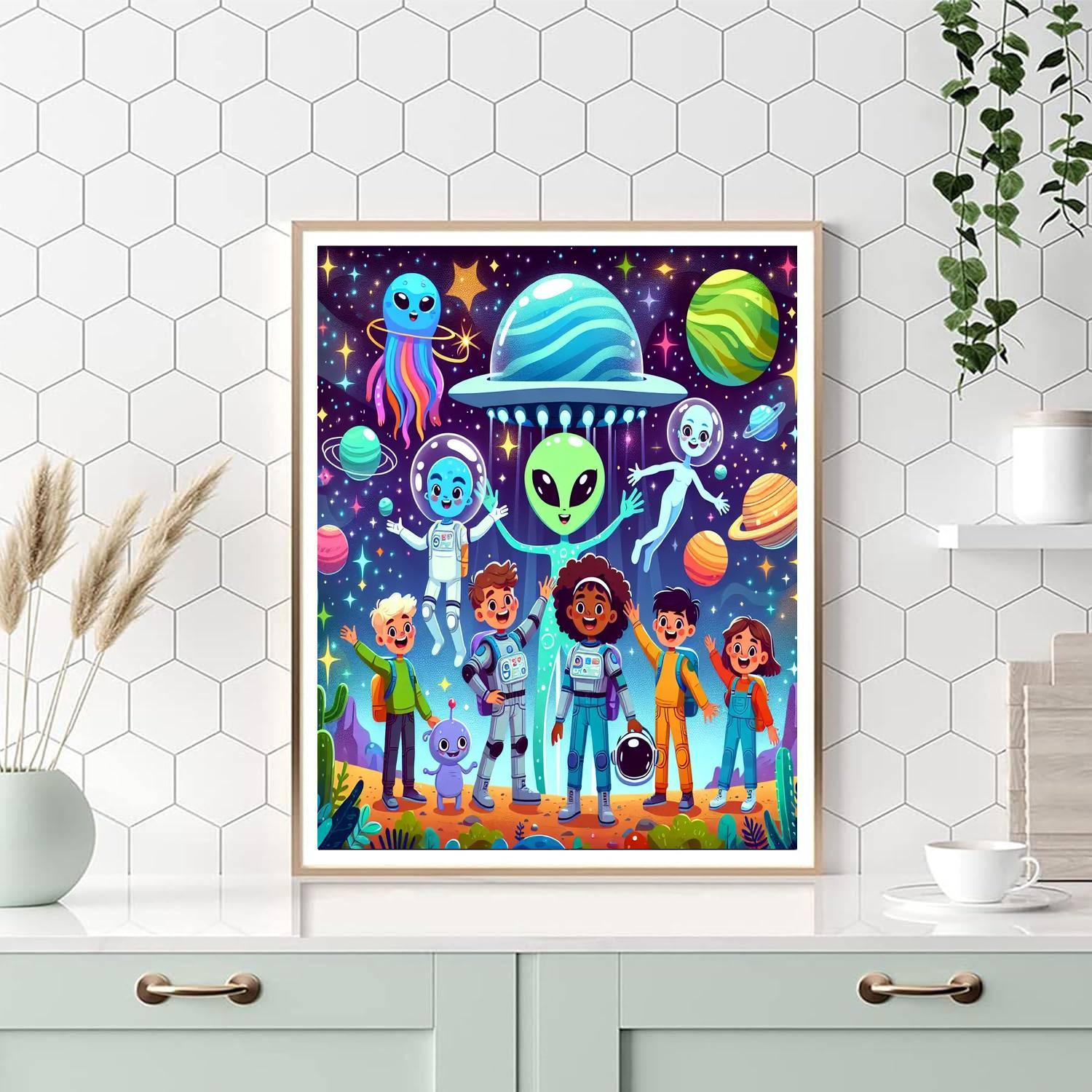 Galactic Adventure Squad Paint By Color