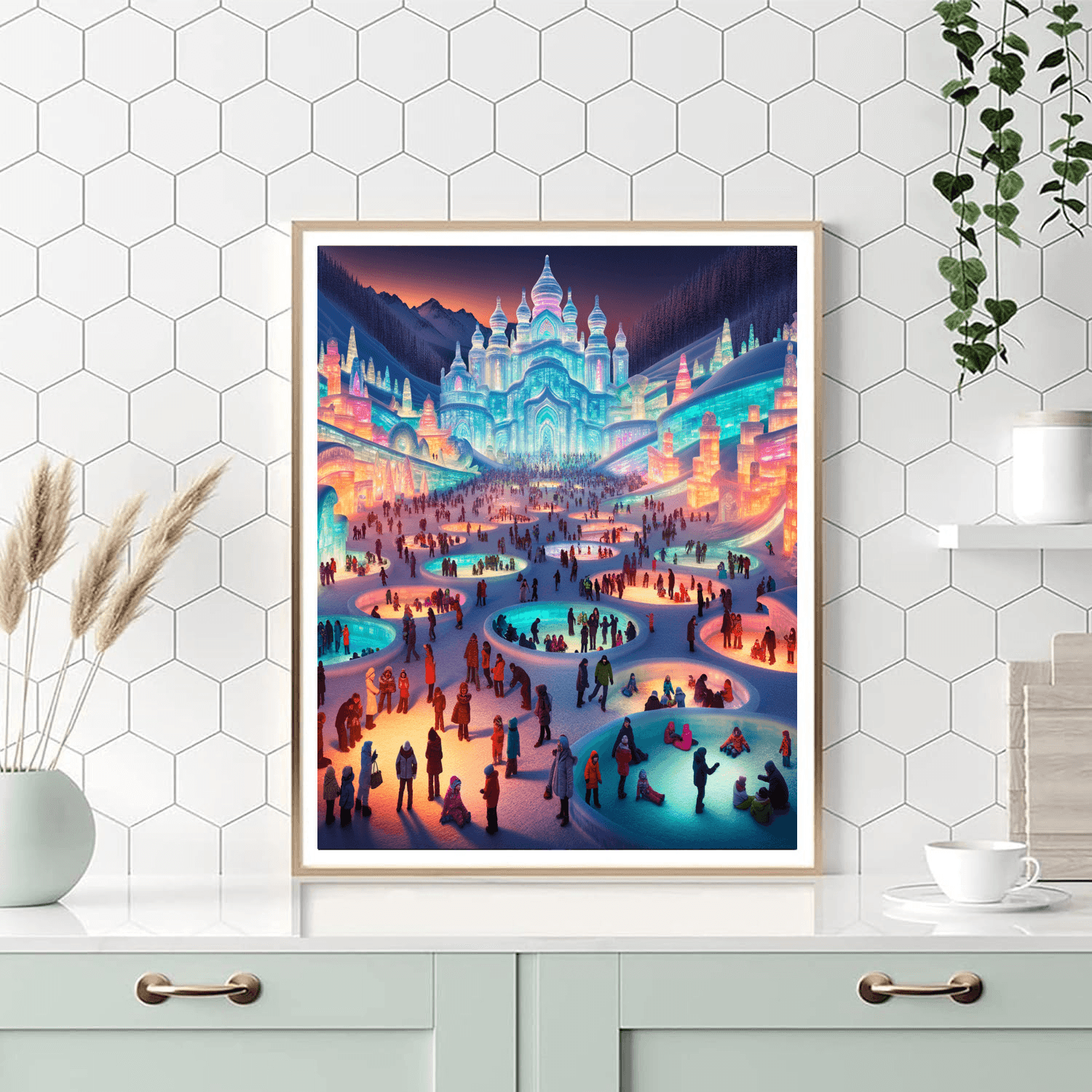 Snow Sculpture Festival - China Painting By Numbers Kit