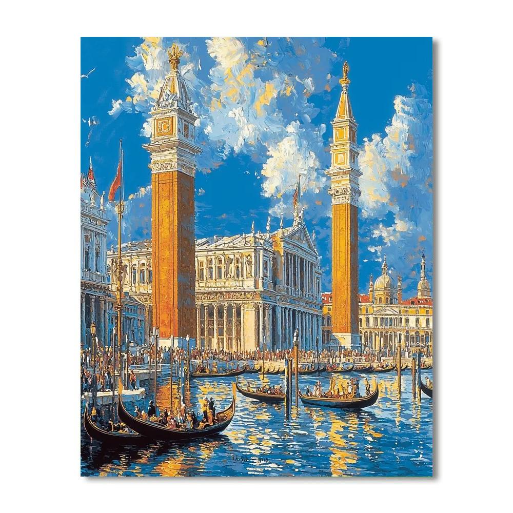 Canaletto Inspired Grand Architecture Of The Past  Paint By Numbers Kits