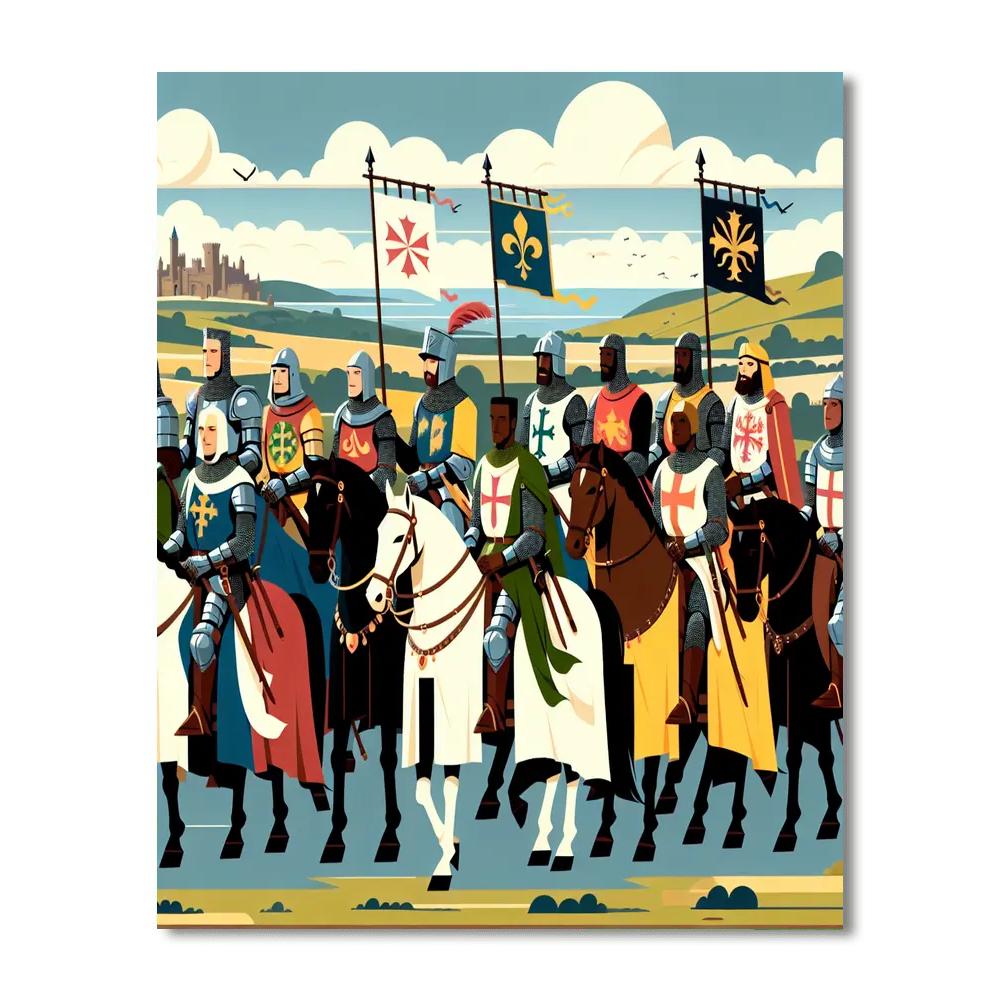 Knights Of The Kingdom DIY Paint By Numbers