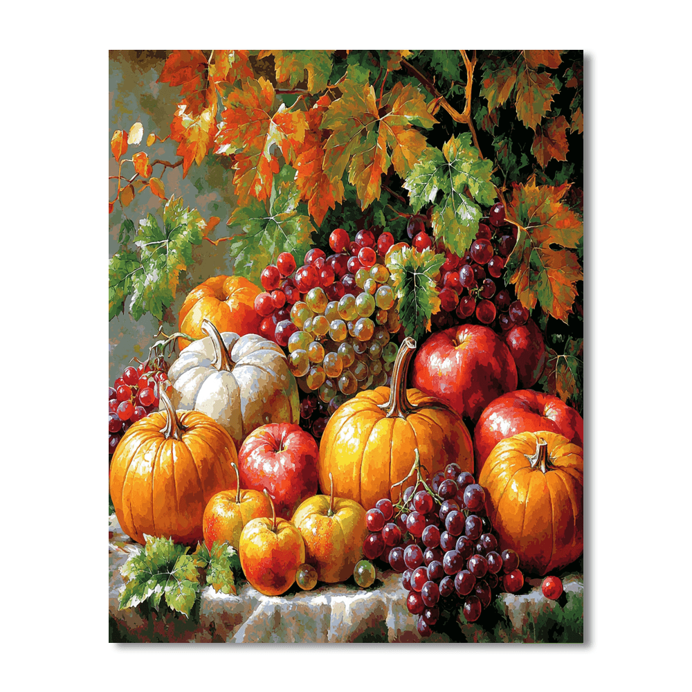 Jean-Baptiste-Siméon Chardin Inspired Bountiful Harvest Paint By Numbers Kits
