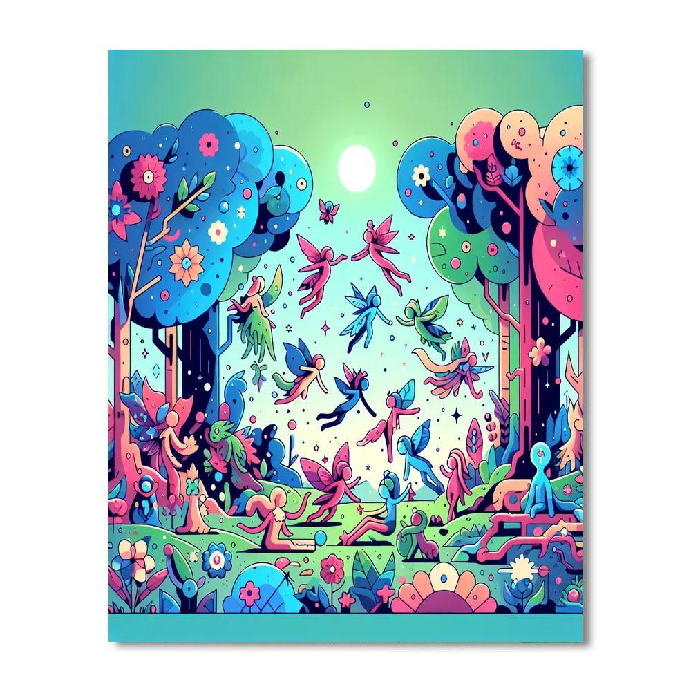 Enchanted Forest Frolic Numbered Painting Kits