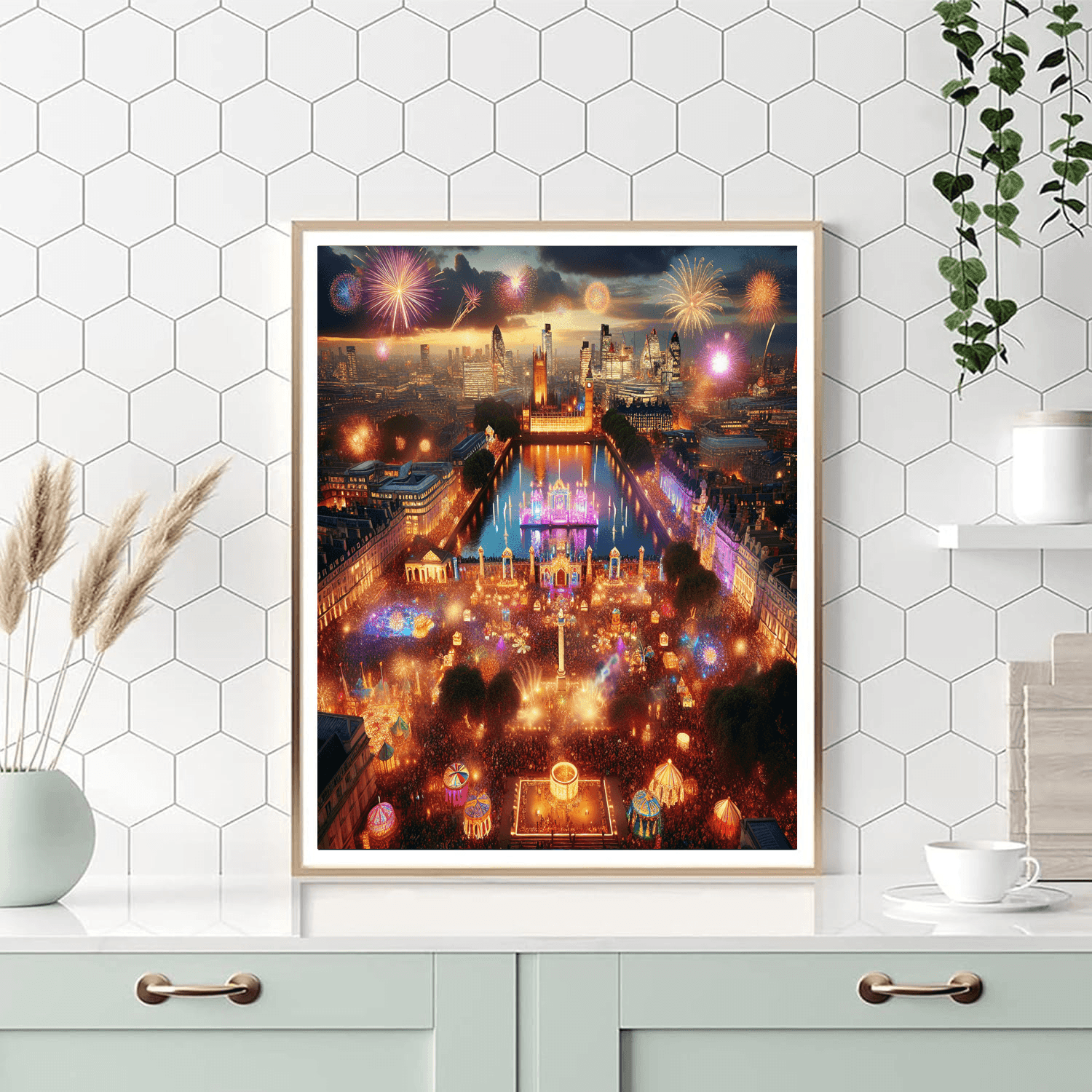 Diwali Festival - London Paint By Numbers Art