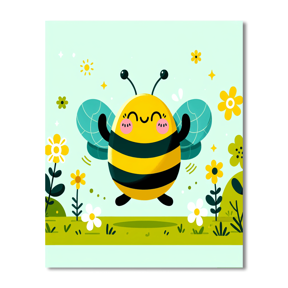 Sunny Bumblebee Painting Number Kit