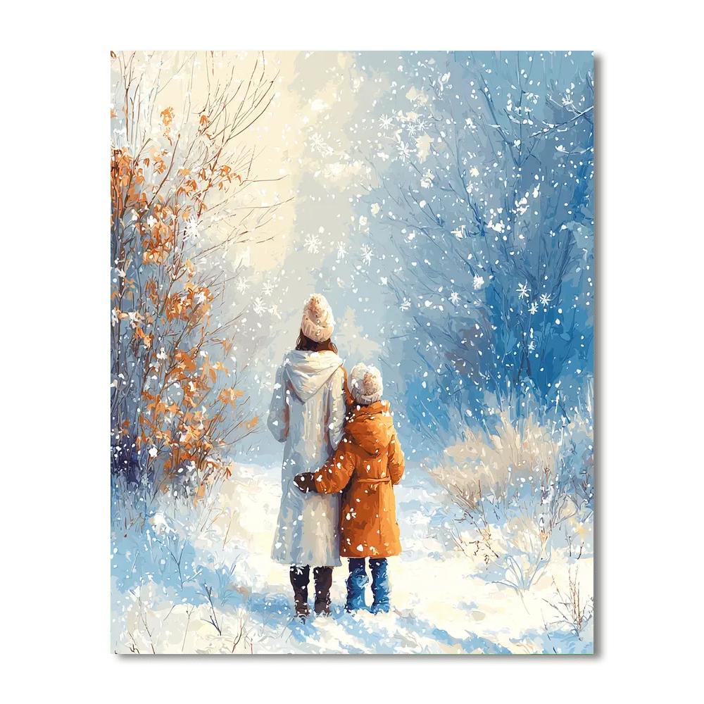 Silent Snowfall Paint By Numbers Kits