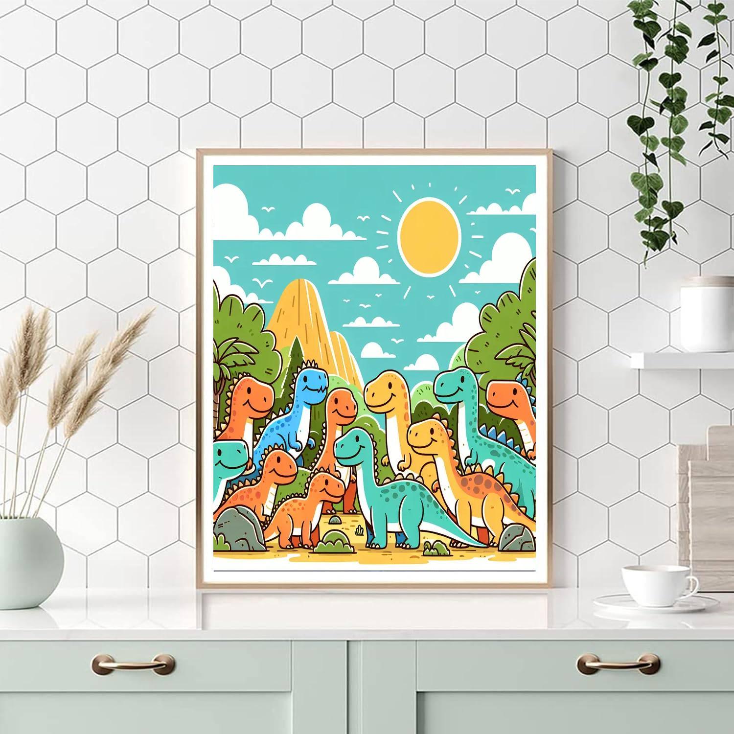 Creative Dinosaurs Paint By Number