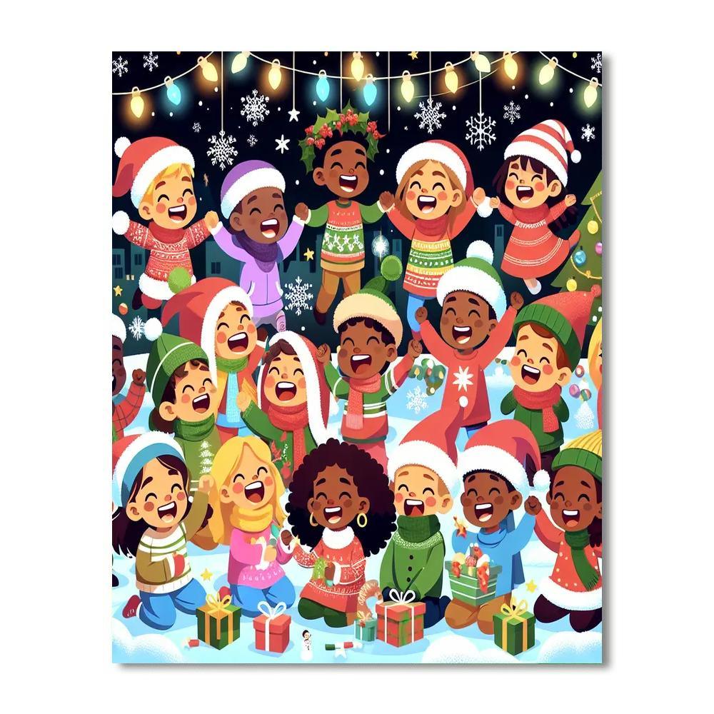 Charming Holiday Adventure Number Painting