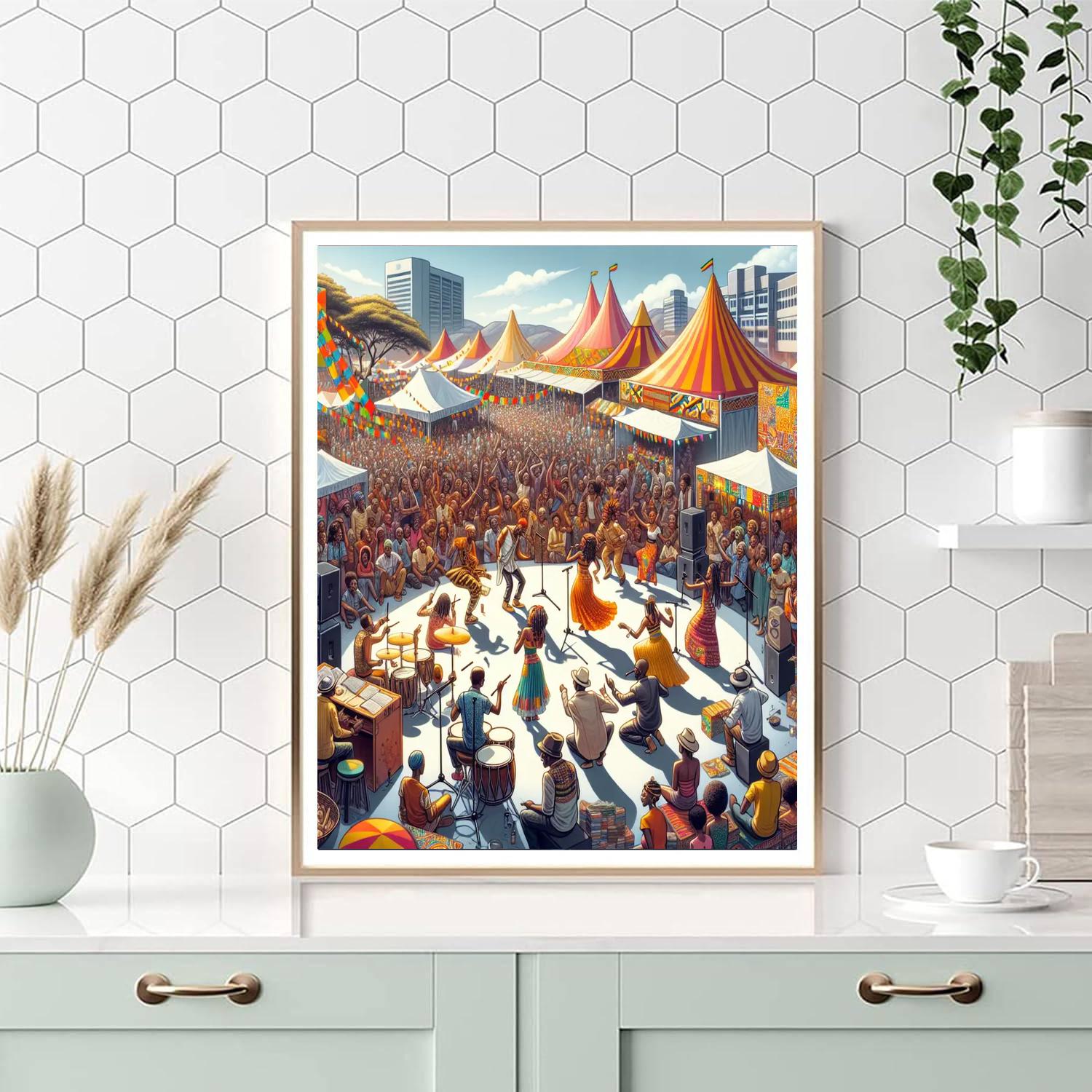 Harare International Festival Of The Arts Paint By Numbers Art