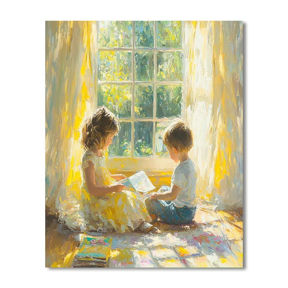 Playful Morning Light DIY Paint By Numbers