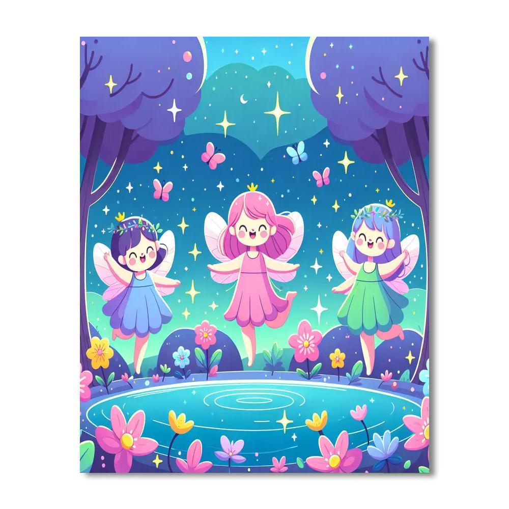 Mystical Fairy Pond Paint By Number
