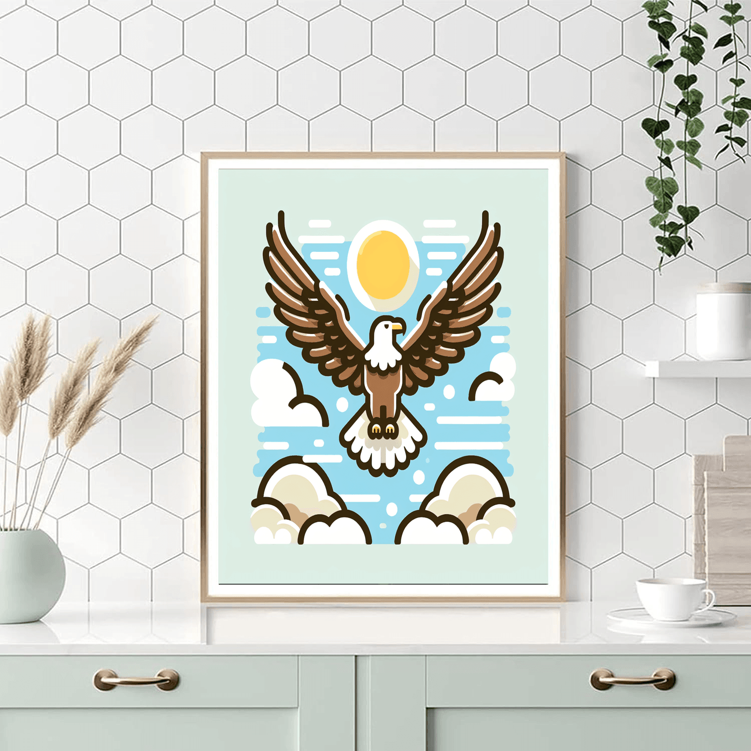 Daring Eagle Number Painting