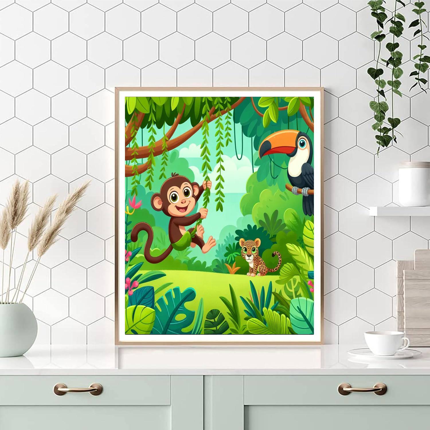 Jungle Adventure Quest DIY Paint By Numbers