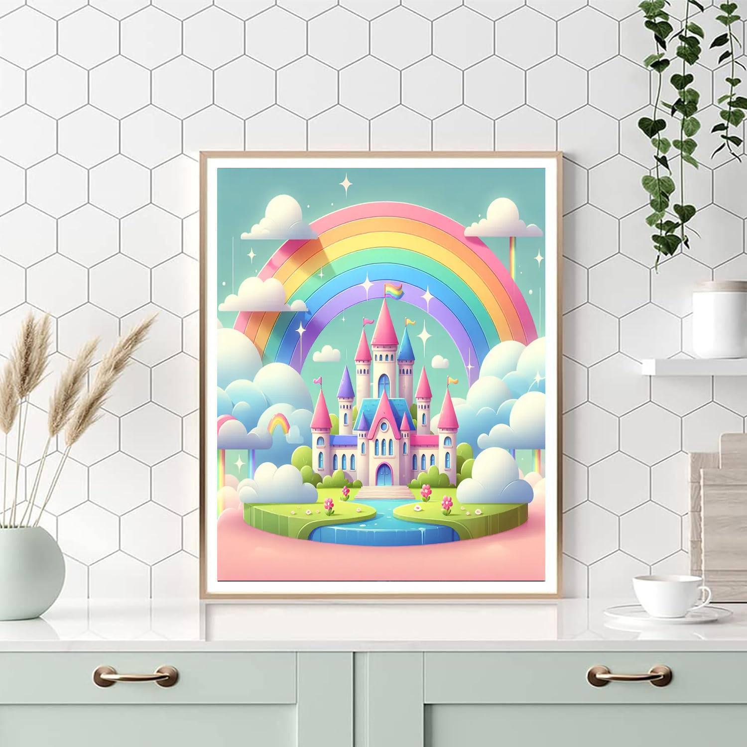 Dreamy Castle Magic Number Painting