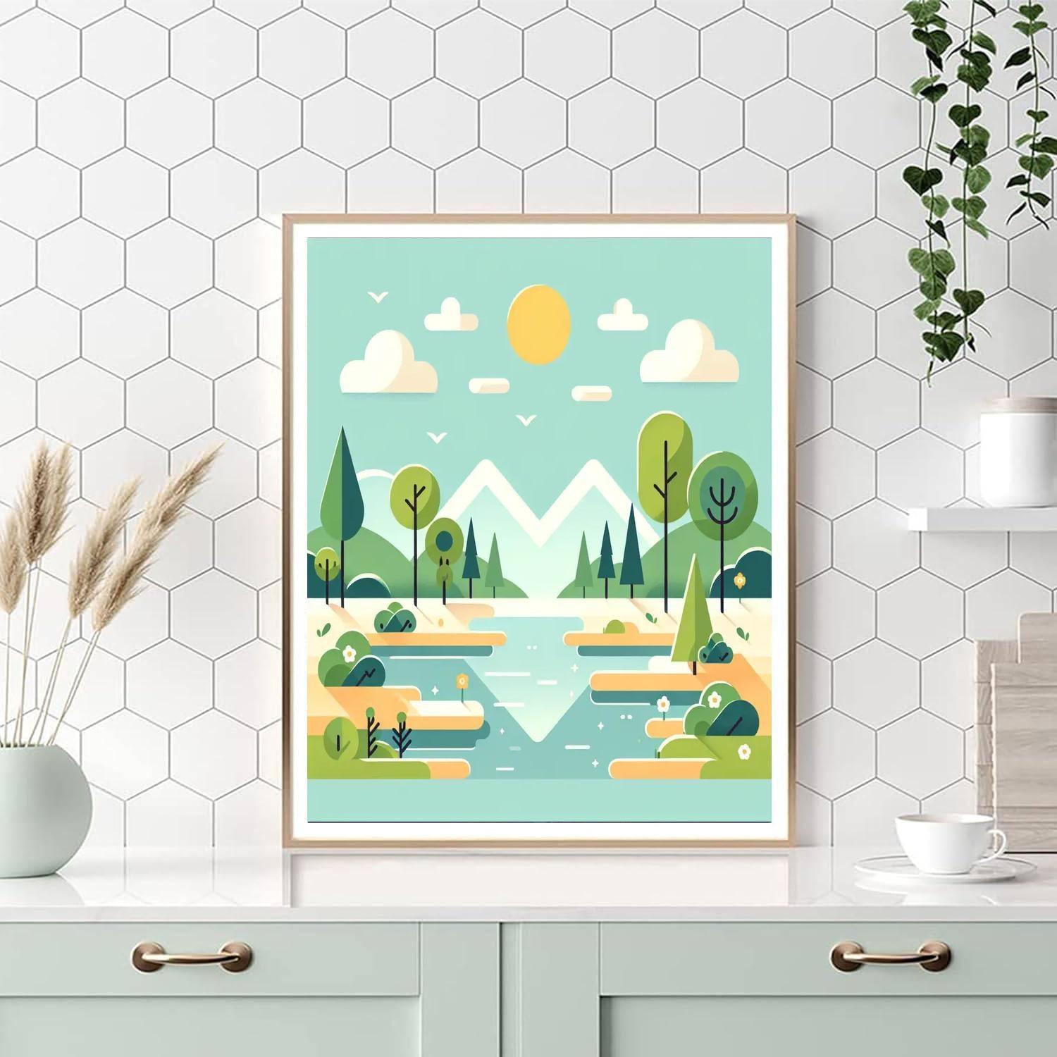 Peaceful Nature Retreat Paint By Number