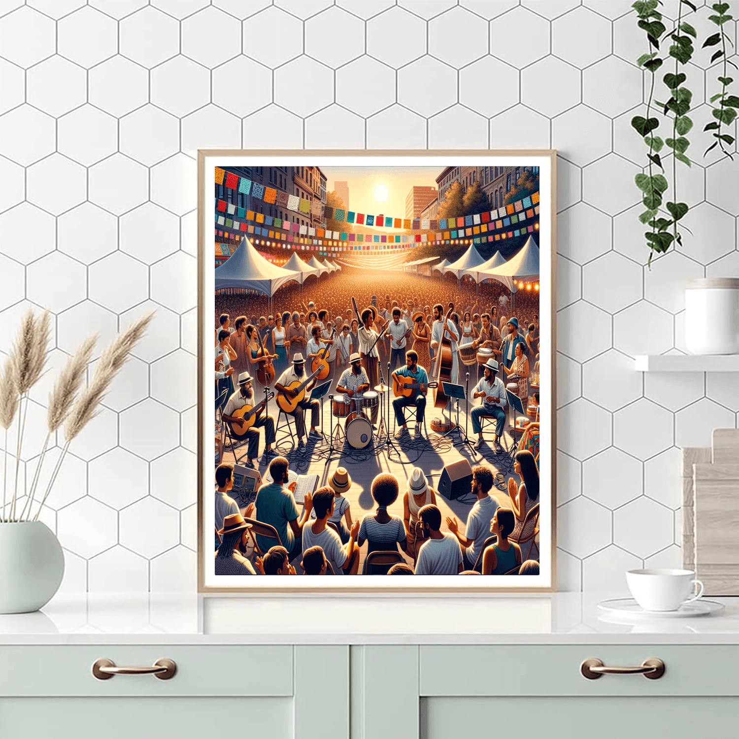 Fête De La Musique - France Paint By Numbers Art