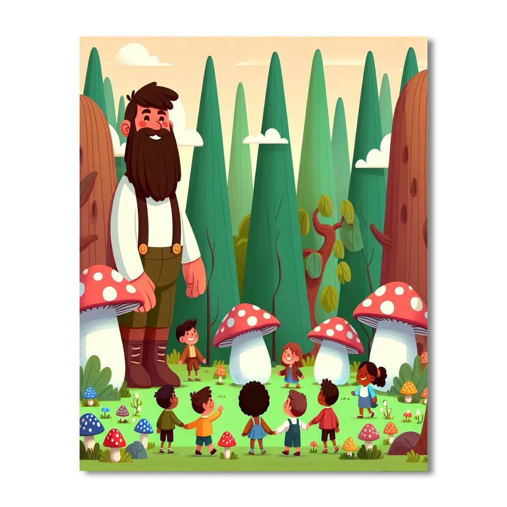 Fantasy Land Of Giants Number Painting