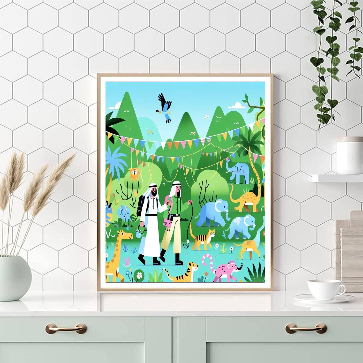 Jungle Exploration Trek Numbered Painting Kits