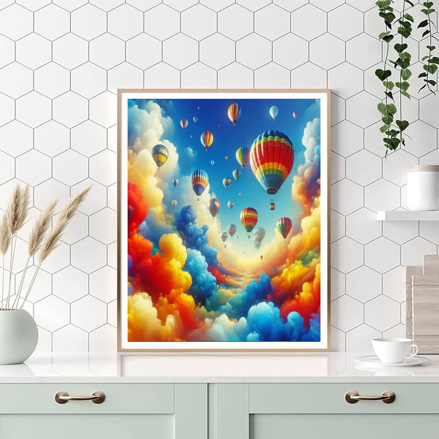 Adventure Awaits - Hot Air Balloons Paint By Numbers Kits