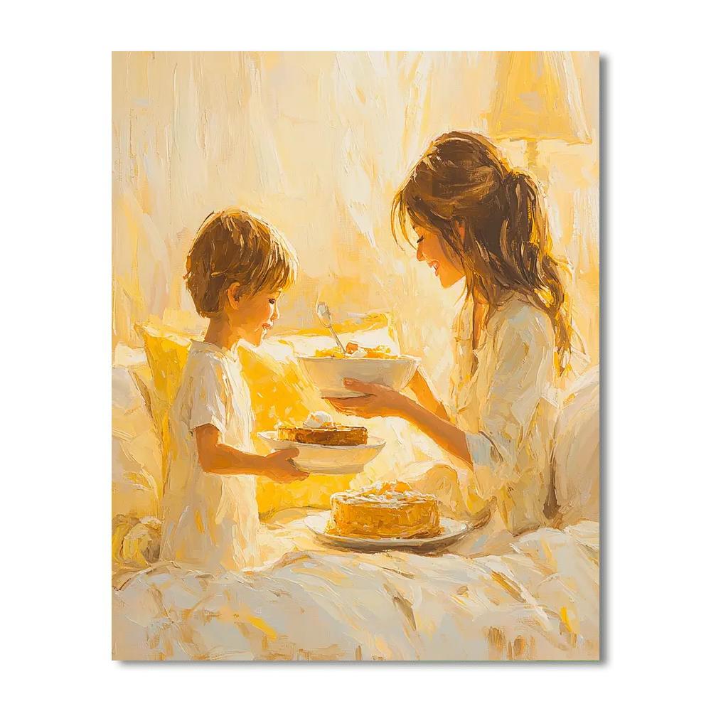Loving Breakfast In Bed Paint By Numbers