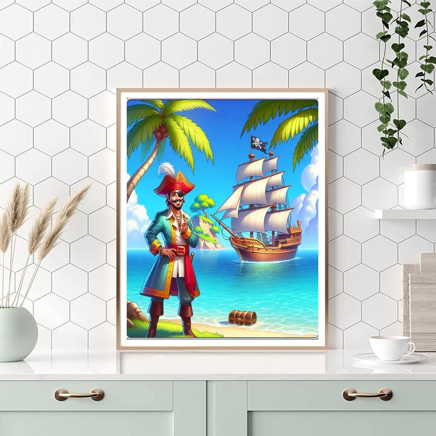 Courageous Pirate Voyage Numbered Painting Kits