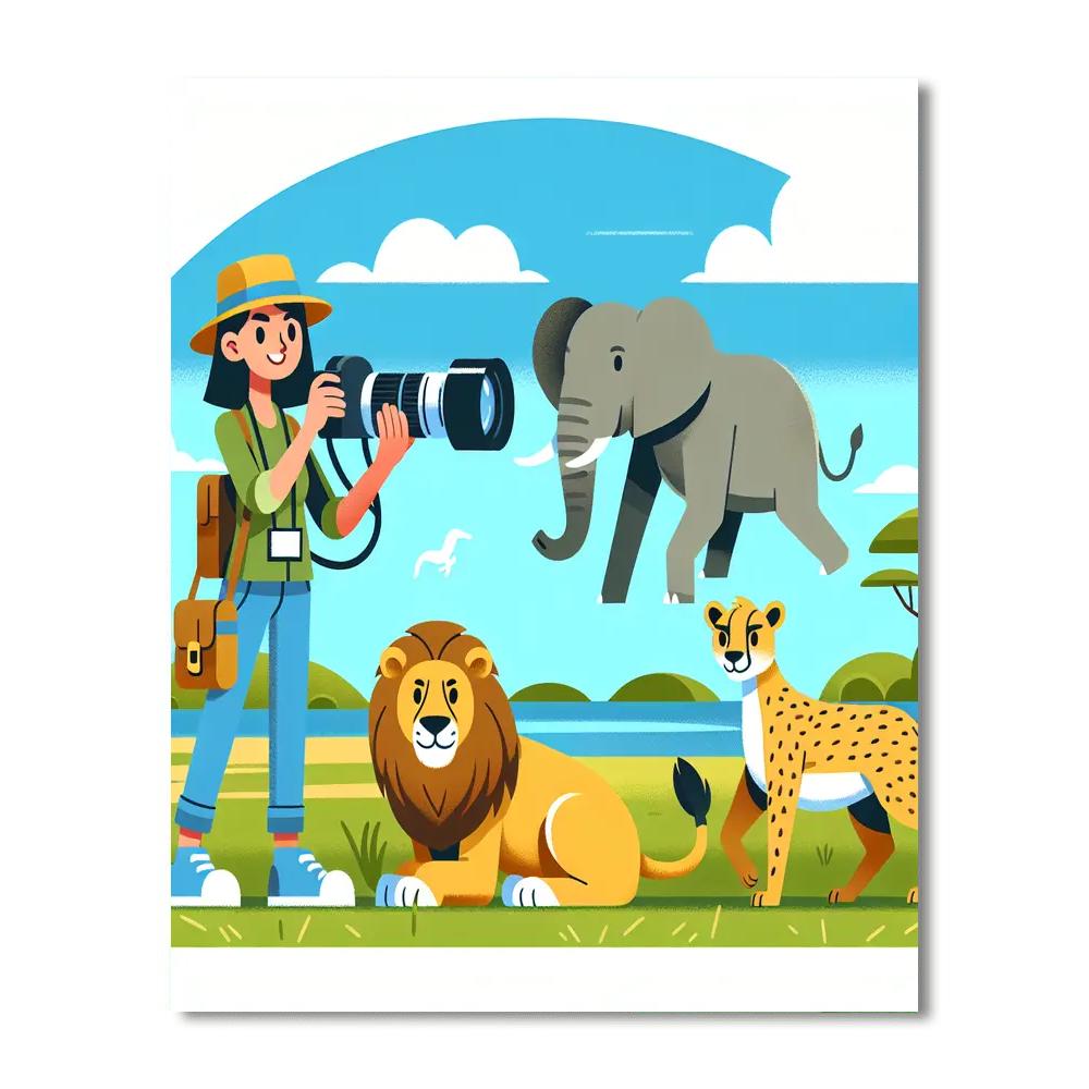 Wildlife Photography Expedition Paint By Number