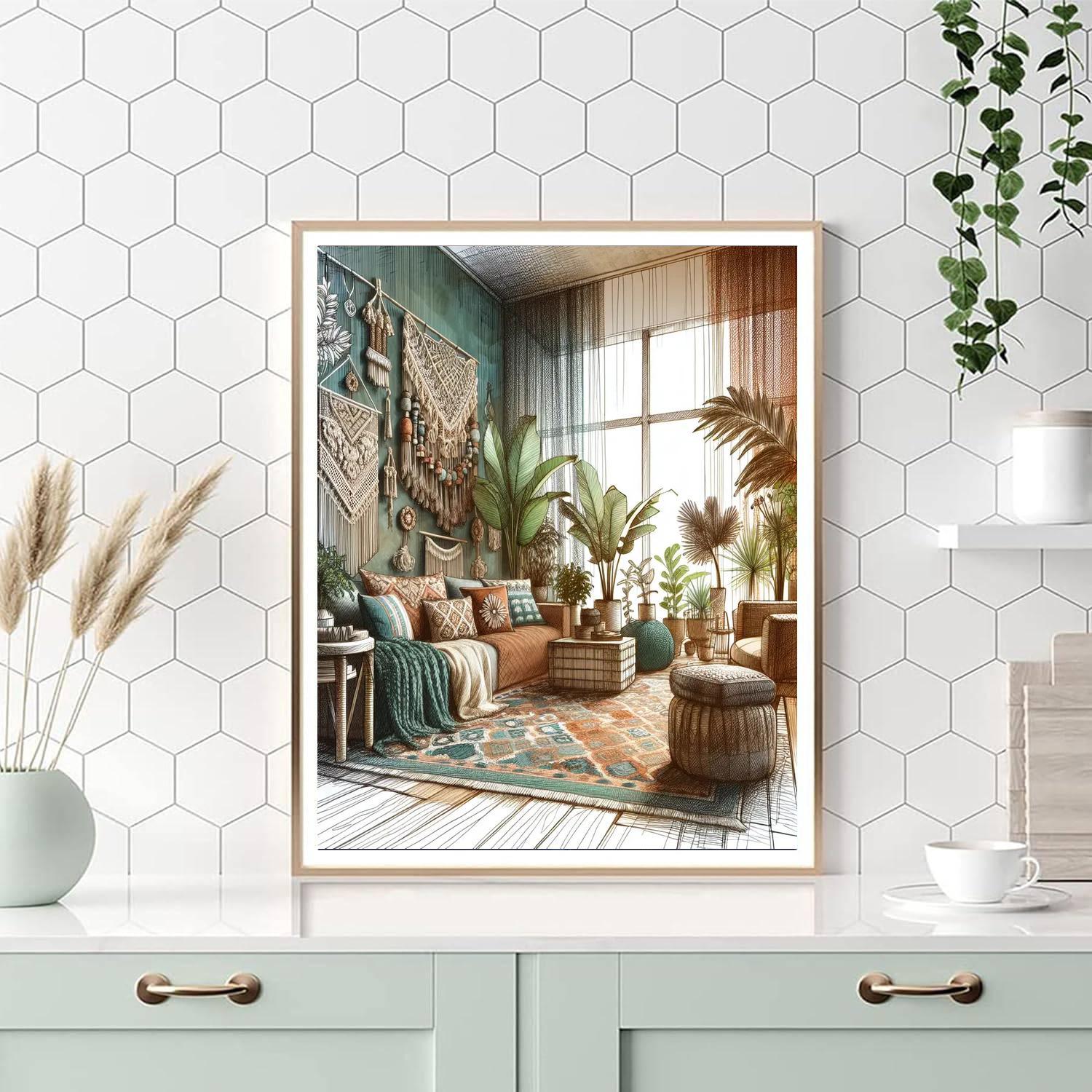 Urban Boho Retreat Paint By Numbers Kits