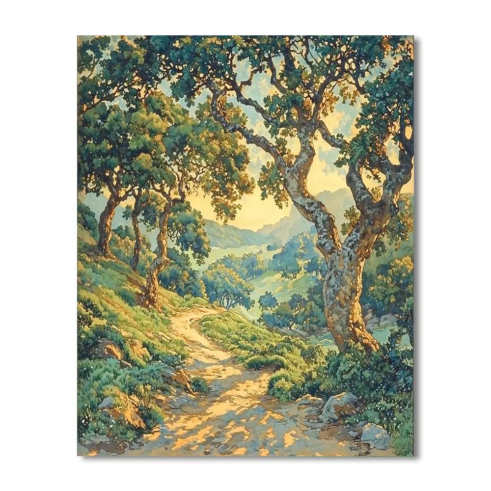 Alphonse Mucha Inspired Whispering Wilderness  Painting Number Kit