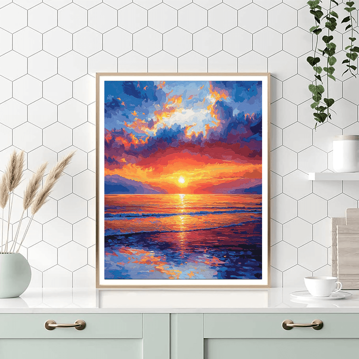 J.M.W. Turner Inspired Chasing Sunsets  Painting By Numbers Kit