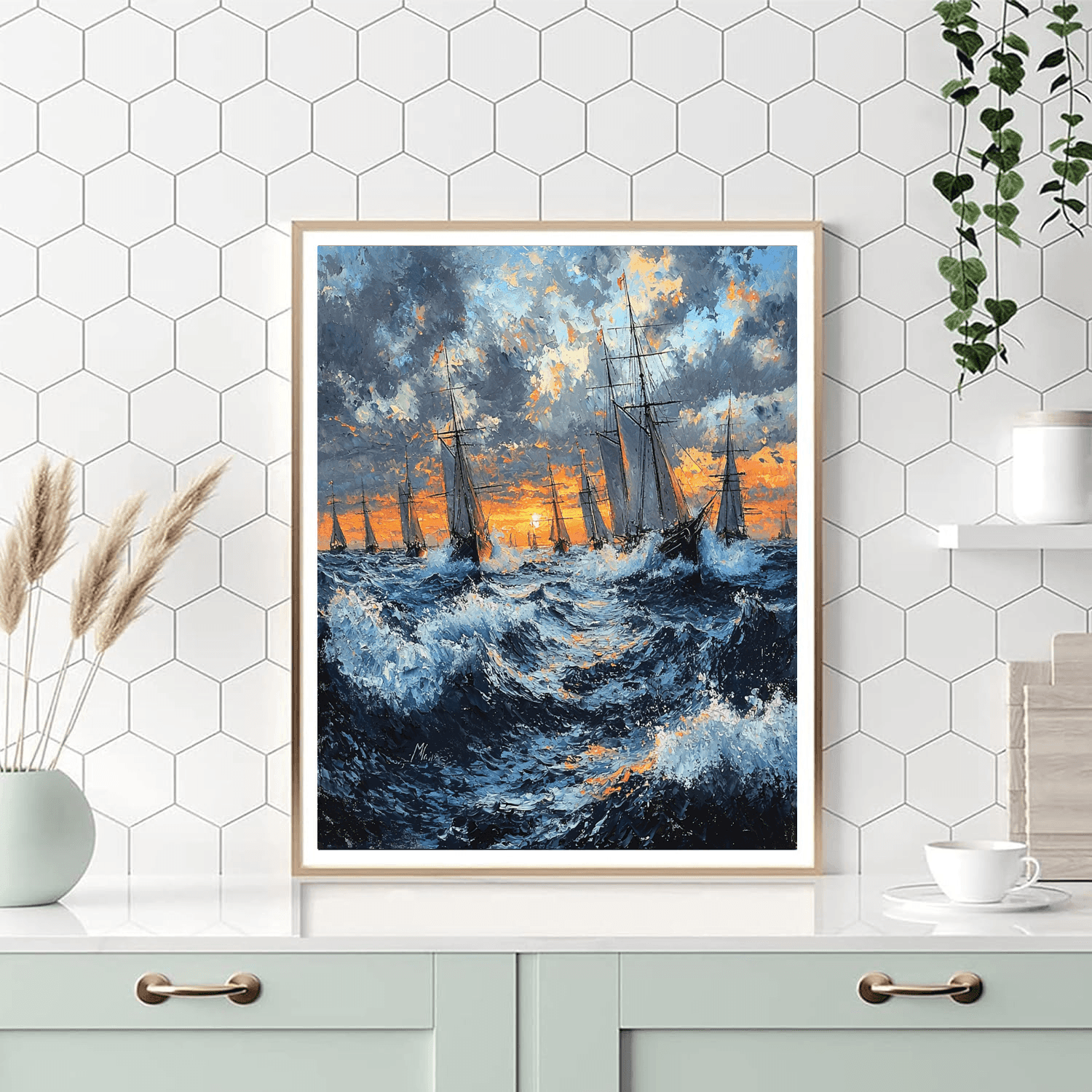 Turner Inspired Historic Maritime Adventures  Painting By Numbers Kit