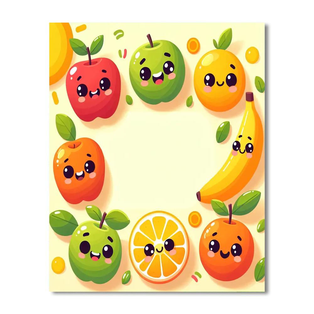 Fun Fruits Numbered Painting Kits