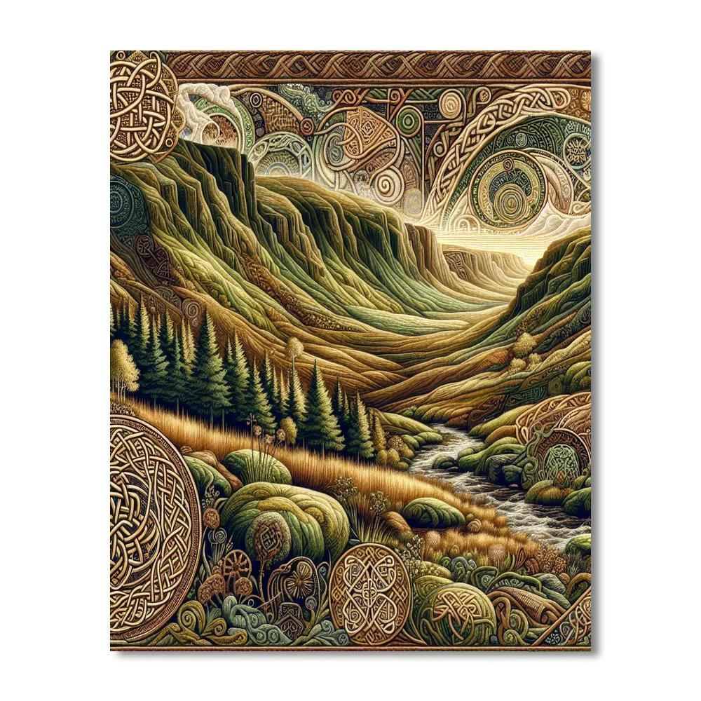 Celtic Legend Reflections Painting Number Kit