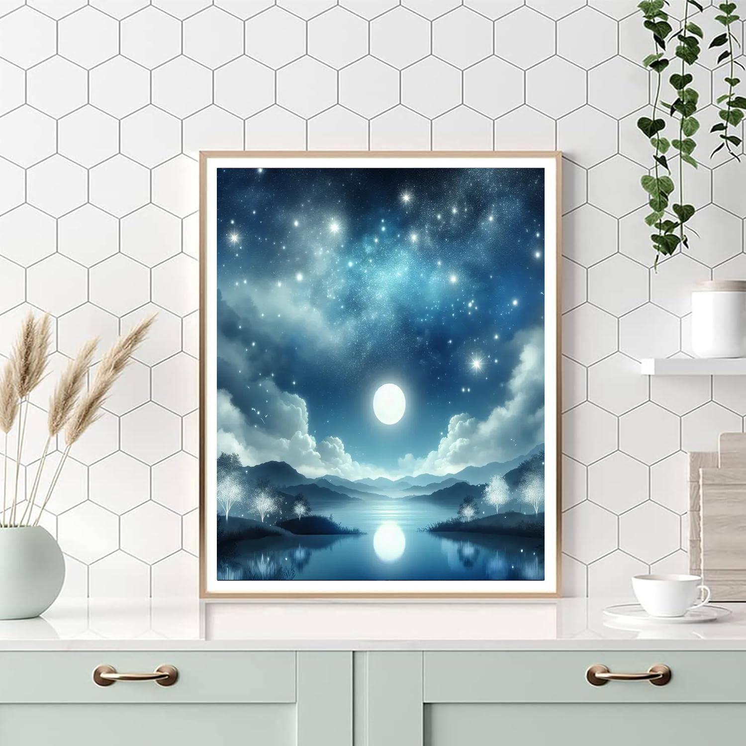 Starlit Night Adventure Paint By Numbers Art