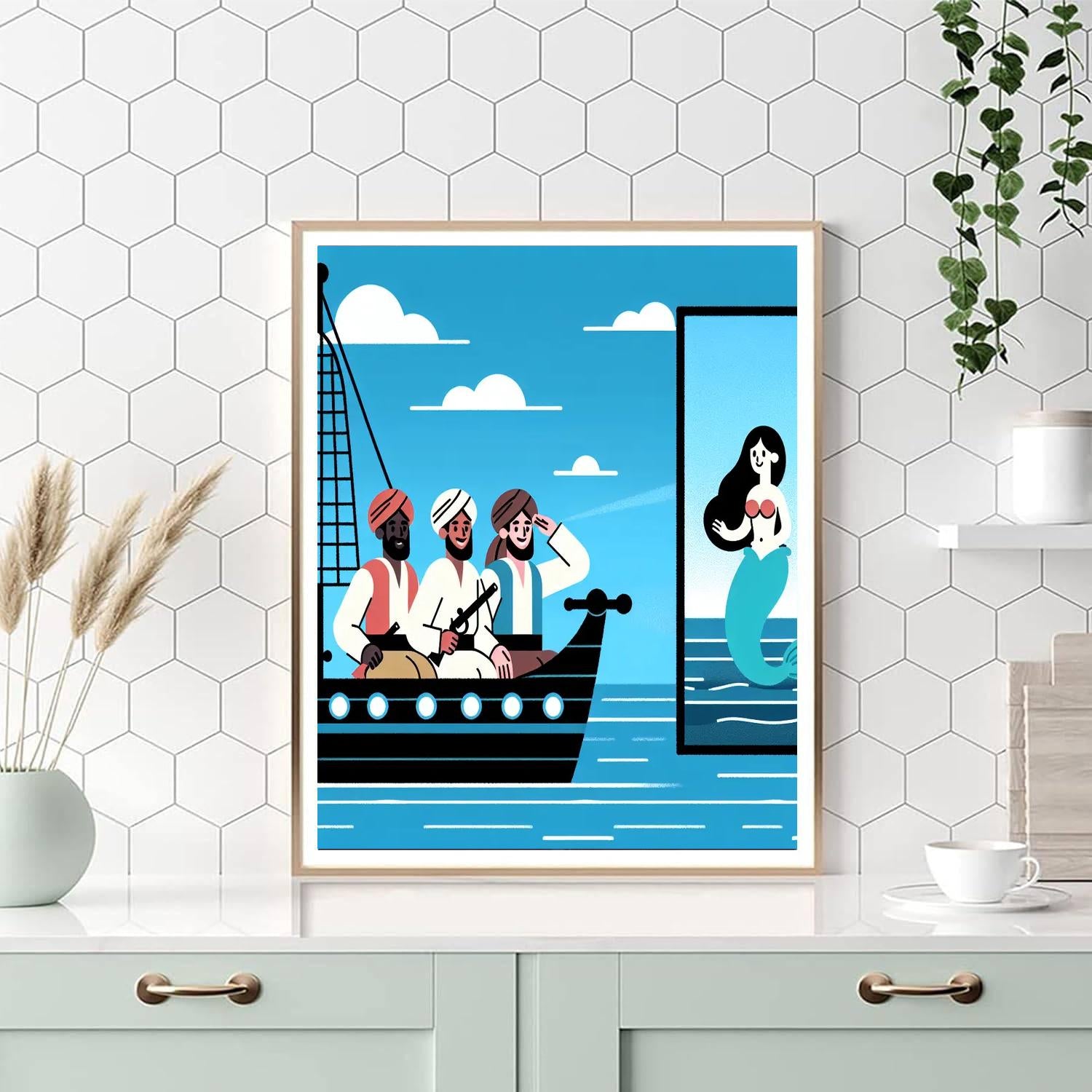 Pirates And Mermaids Treasure Hunt Paint By Number