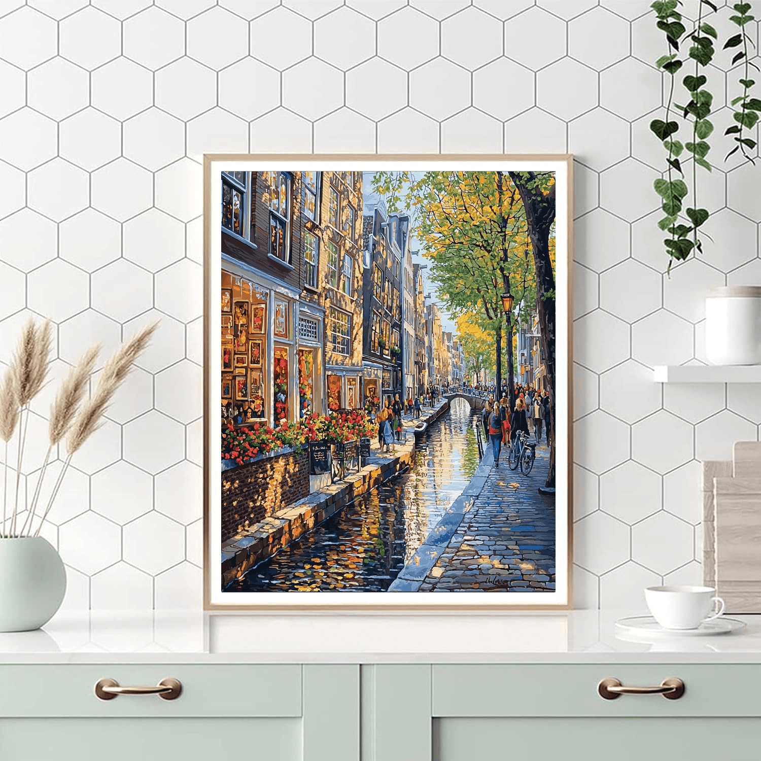 Amsterdam's Jordaan District Paint By Numbers Kits