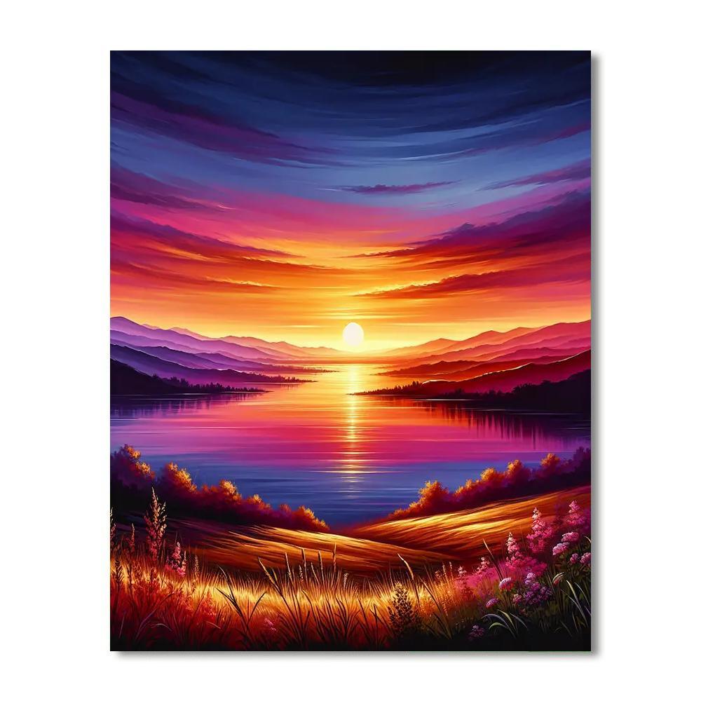 Sublime Sunset Horizon Paint By Number