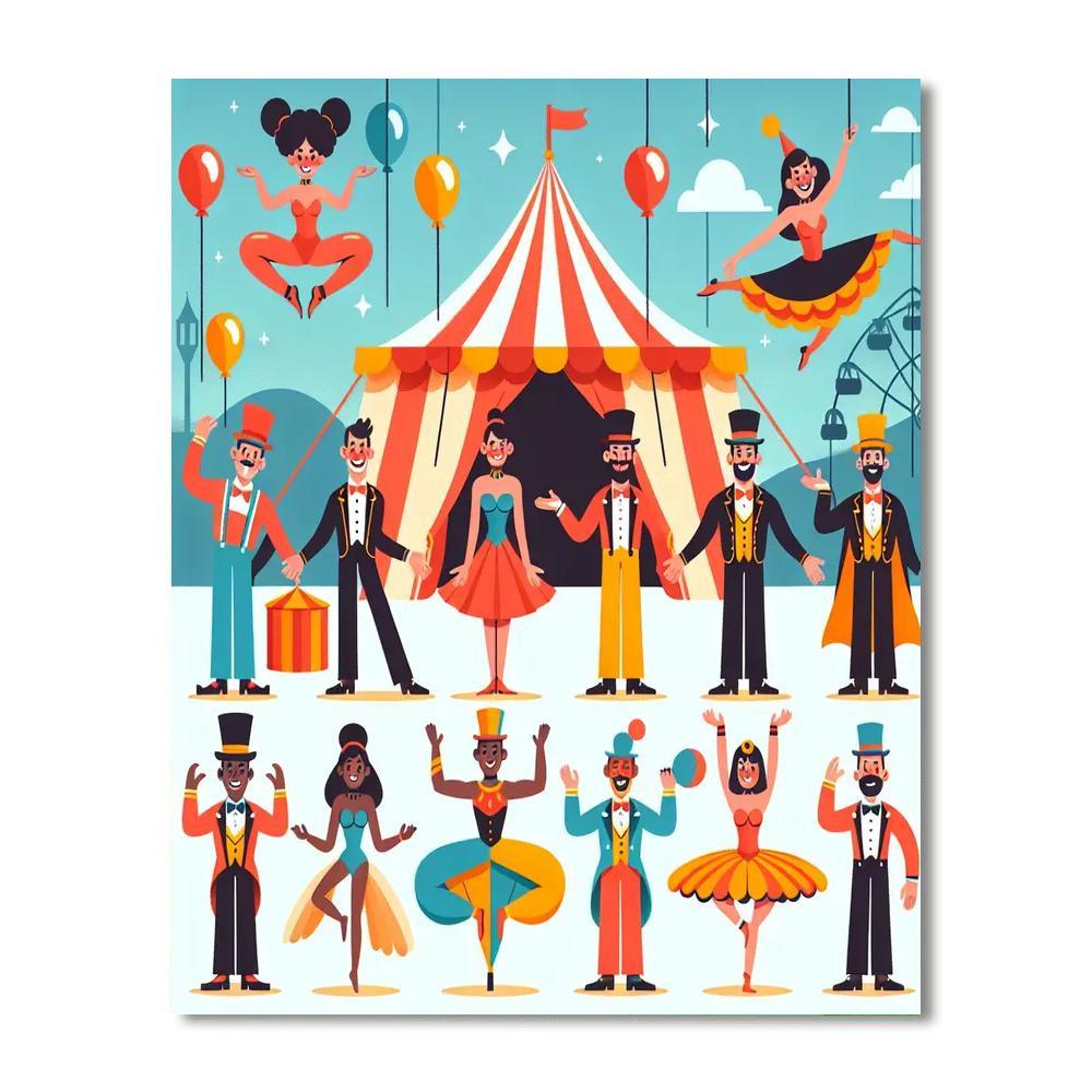 Dreamland Circus Adventure Paint By Number