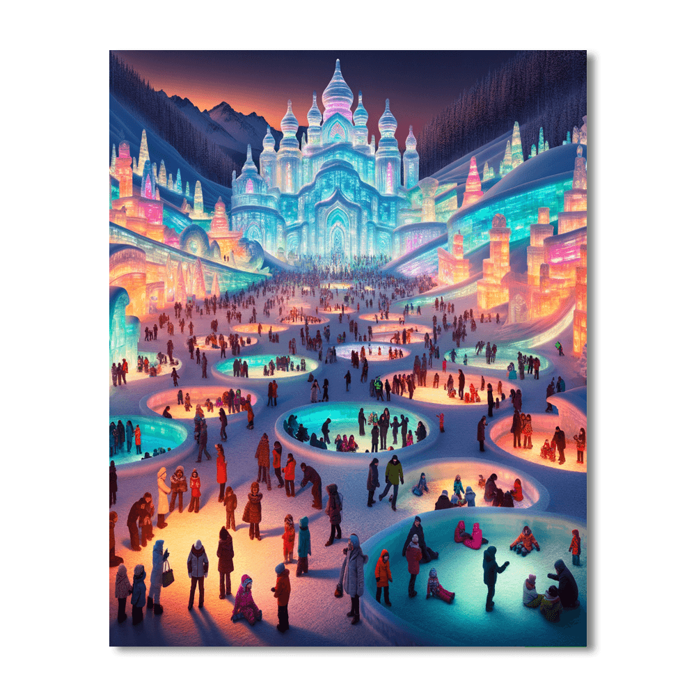 Snow Sculpture Festival - China Painting By Numbers Kit