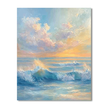 J.M.W. Turner Inspired Dreamy Dance Of The Sea  Numbered Painting Kits