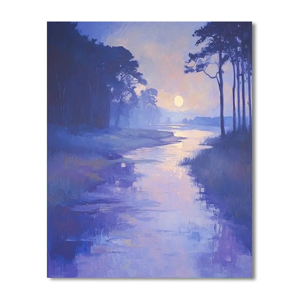 Paul Cézanne Inspired Twilight Meadows  Paint By Numbers Art