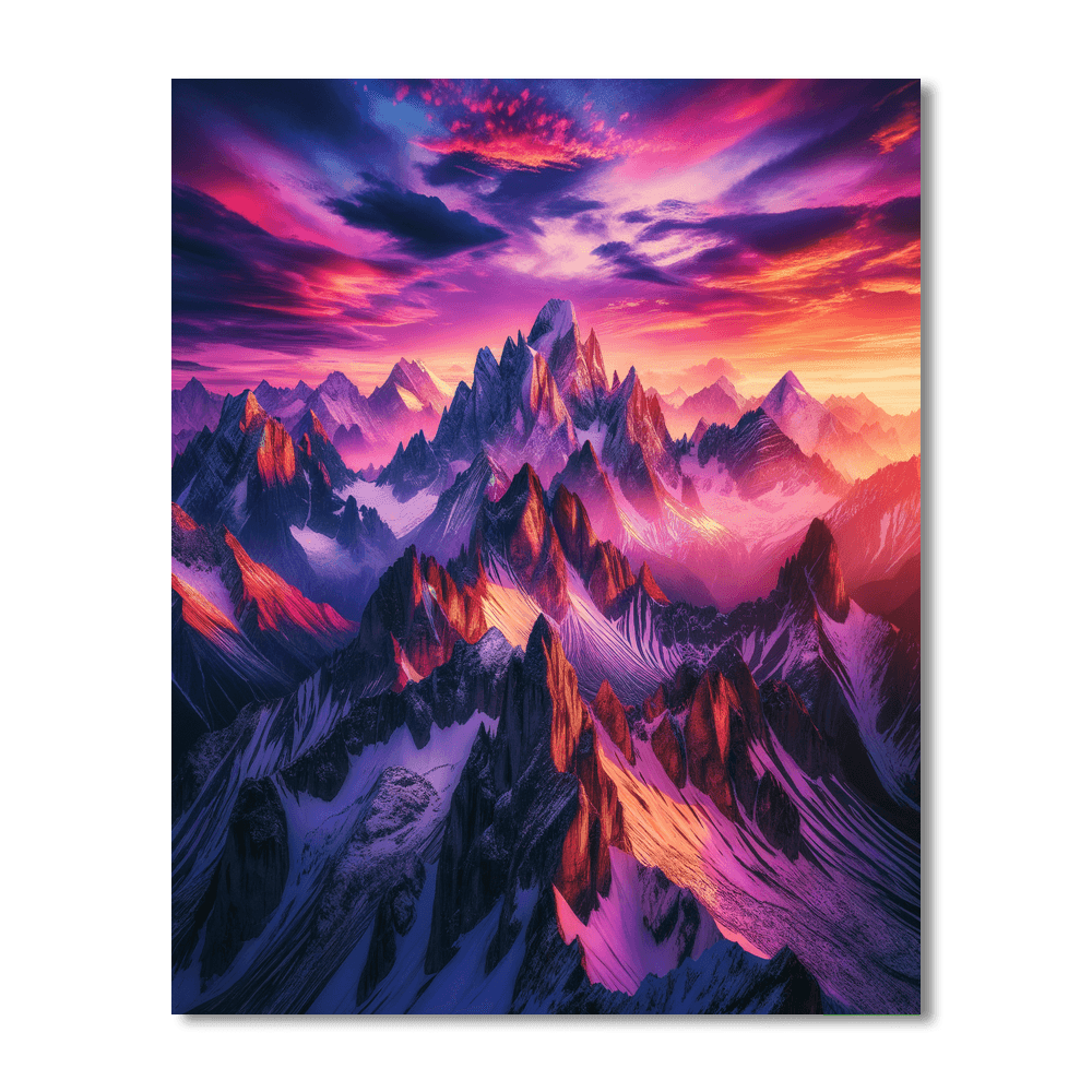 Mystical Mountain Views DIY Paint By Numbers