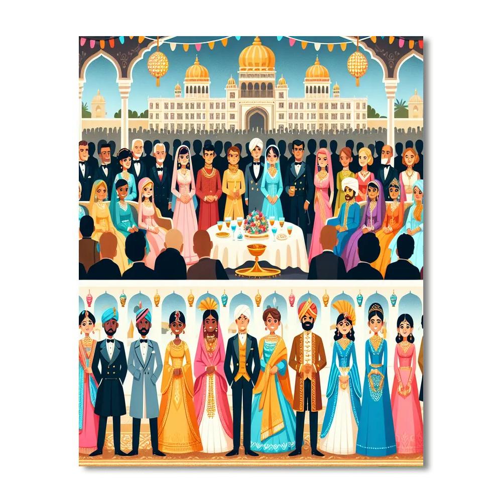 Royal Palace Party Numbered Painting Kits