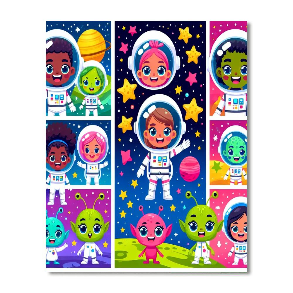 The Magical Space Journey DIY Paint By Numbers