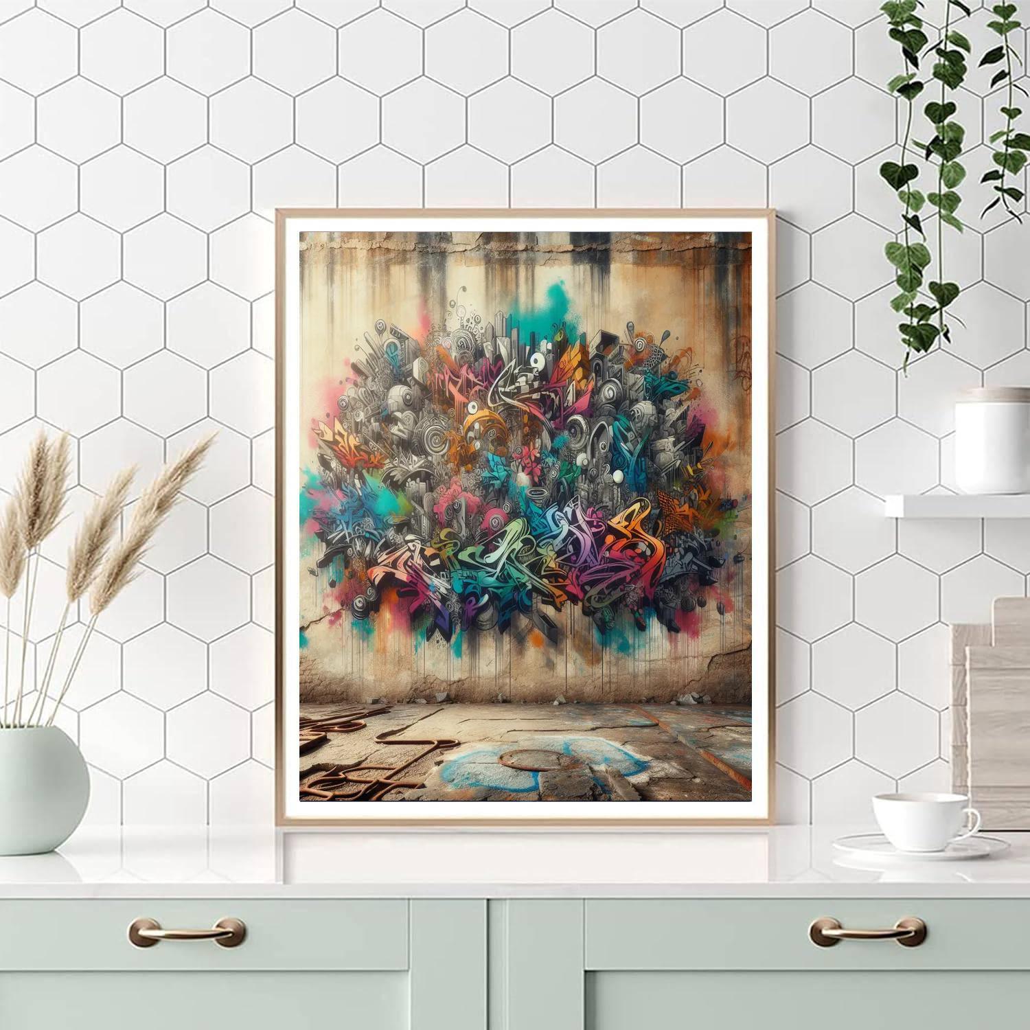 Urban Graffiti Masterpiece Painting Number Kit