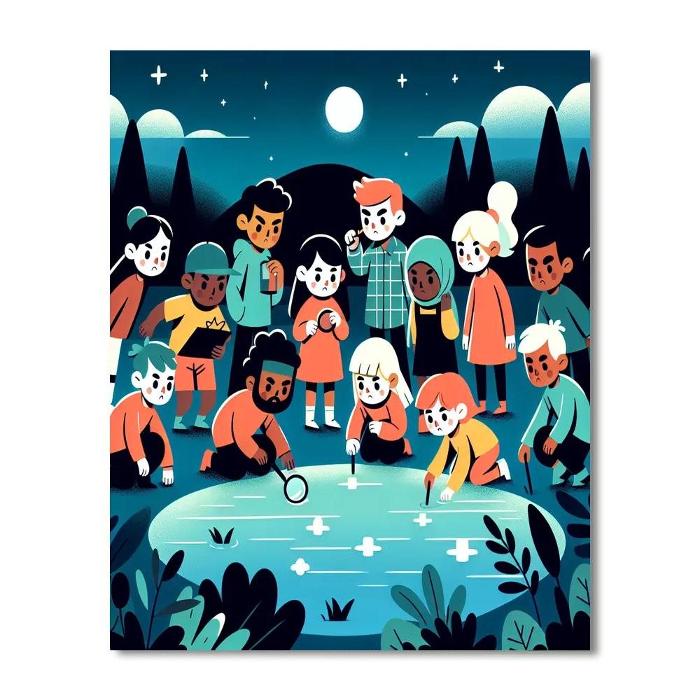 Mystery At Moon Lake Paint By Color