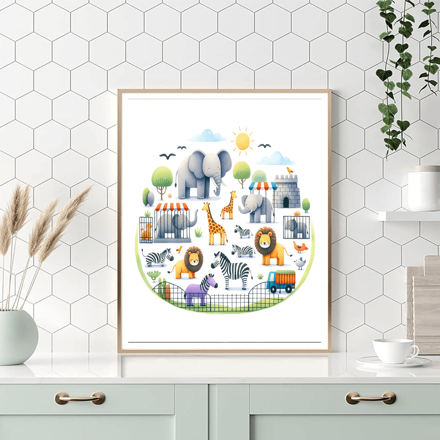 Zoo Safari Adventure Paint By Color